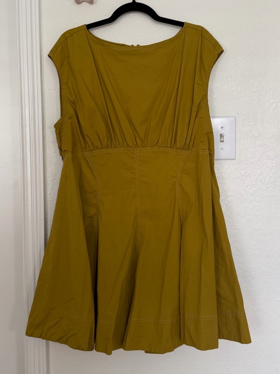Maeve Dresses & Skirts - Maeve by Anthropologie Chartreuse Fit-and-Flare Mini Dress